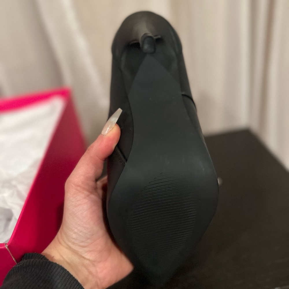 Heel Boots Black Size 9 - Picture 5 of 5